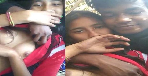 Girl Outdoor Boob Press Lover Sath Leaked