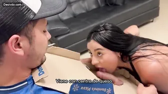 Lusty Pizza Delivery Guy Offered Cutie Dick